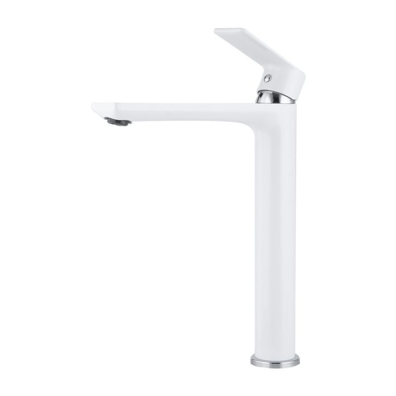 UMYVADLOVÁ BATERIE MIXXUS PREMIUM ALEX 001 HIGH (NUT) WHITE-CHROME, BÍLÝ-CHROM | ALEX 001 HIGH (NUT) WHITE-CHROME PROCRAFT - UMYVADLOVÉ BATERIE - SANITA