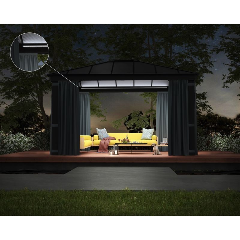 PALRAM - CANOPIA LED OSVĚTLOVACÍ SYSTÉM 2,7 M S DÁLKOVÝM OVLÁDÁNÍM - SKLENÍKY, PAŘENIŠTĚ, ZÁHONY - ZAHRADA