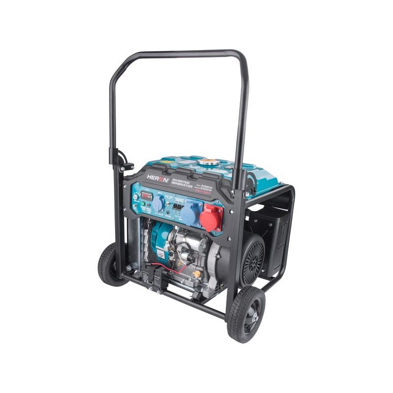 HERON ELEKTROCENTRÁLA DIGITÁLNÍ INVERTOROVÁ, 9KW, EL. START, DÁLKOVÉ OVLÁDANÍ, PODVOZEK, 8896235 - TŘÍFÁZOVÉ ELEKTROCENTRÁLY - ELEKTROCENTRÁLY