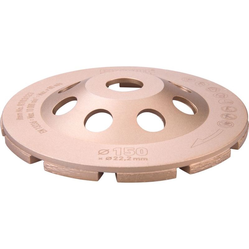 EXTOL INDUSTRIAL KOTOUČ DIAMANTOVÝ BRUSNÝ DVOUŘADÝ, O 150X22,2MM, 8703123 - DIAMATOVÉ KOTOUČE - BRUSNÉ - PŘÍSLUŠENSTVÍ