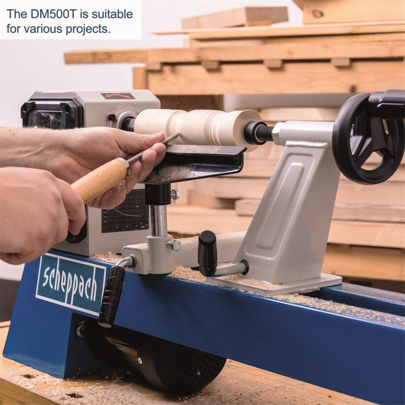 SCHEPPACH DM 500 T SOUSTRUH NA DŘEVO 230 V - SOUSTRUHY NA DŘEVO - DŘEVOOBRÁBĚCÍ STROJE