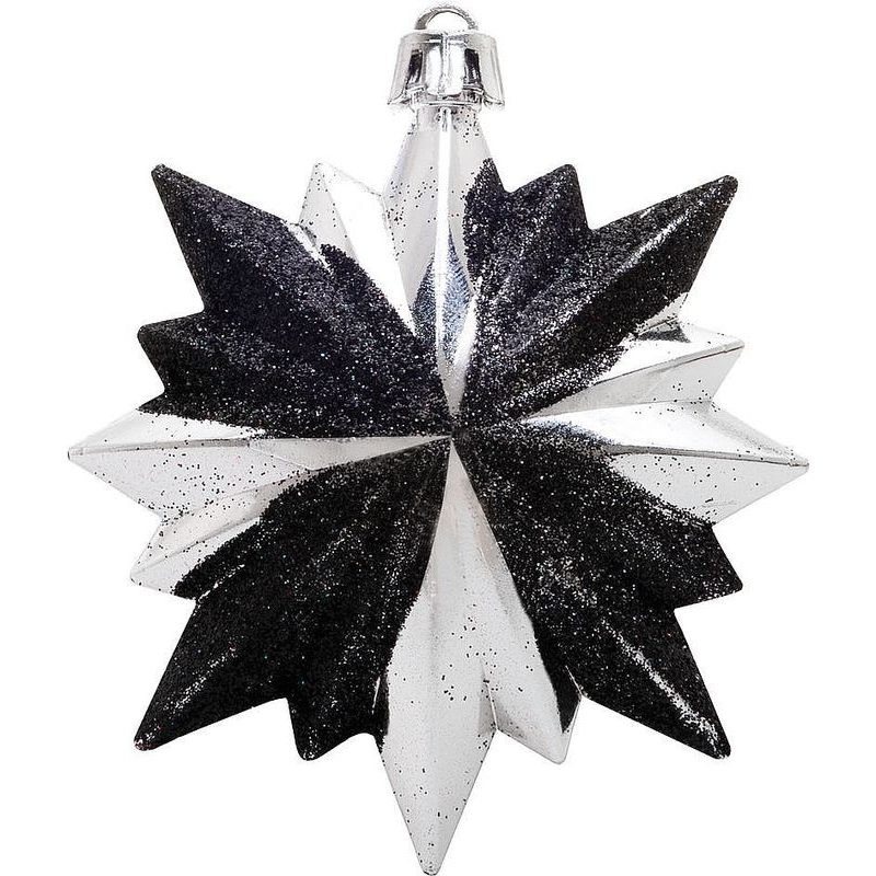 OZDOBA MAGICHOME, 8X9,5CM, 6DÍLNÁ, ČERNO-STŘÍBRNÁ - BAŇKY NA STROMEČEK, OZDOBY - DŮM A DOMÁCNOST, ELEKTRO..