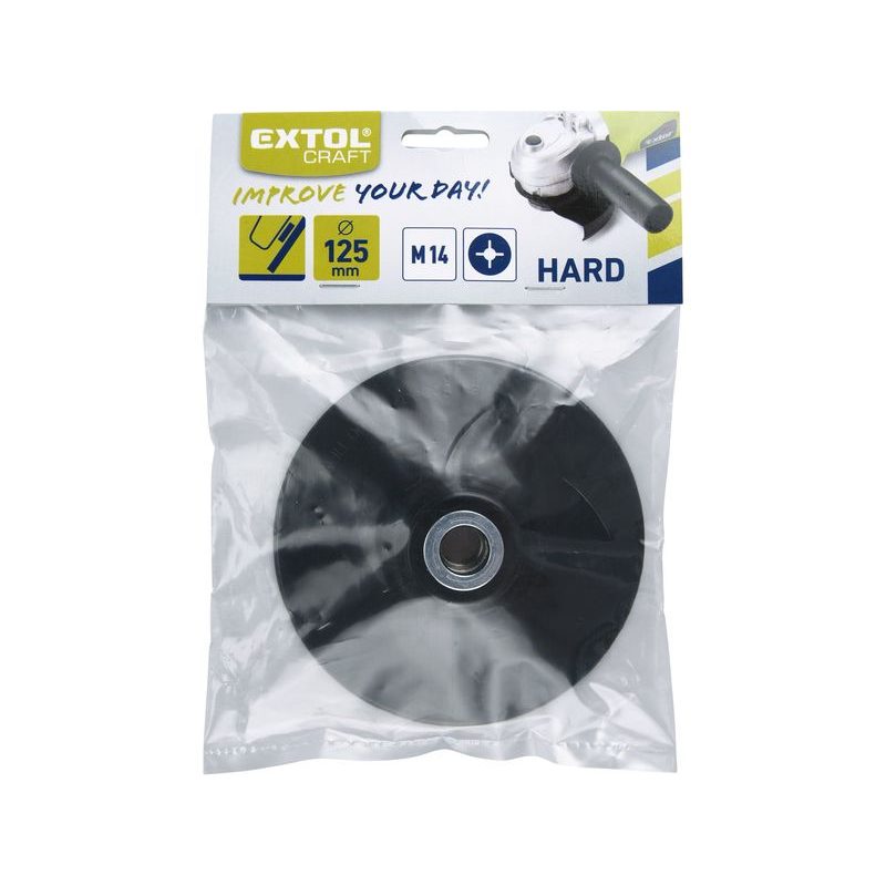 EXTOL CRAFT 3002116-S NOSIČ BRUSNÝCH FÍBROVÝCH VÝSEKŮ - M14, 125MM, 108550 - BRUSNÉ TALÍŘE (NOSIČ BRUSNÝCH VÝSEKŮ) - PŘÍSLUŠENSTVÍ