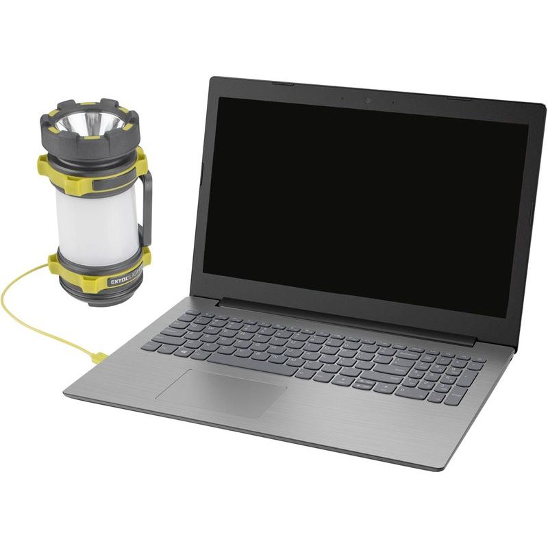 EXTOL LIGHT SVÍTILNA 350LM, CREE XPG2 LED, 360° OSVĚTLENÍ, USB NABÍJENÍ S POWERBANKOU, CREE XPG2 R5 LED + 40X LED, 43140 - PRACOVNÍ SVĚTLA - PŘENOSKY - SVÍTIDLA