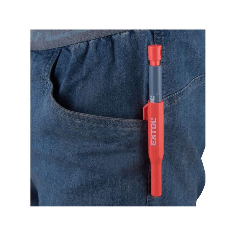 EXTOL PREMIUM TUŽKA-ZNAČKOVAČ S POUZDREM A VYMĚNITELNOU TUHOU, O 2,8MM TVRDOST HB, 8853007 - TUŽKY A POPISOVAČE - DÍLNA A GARÁŽ