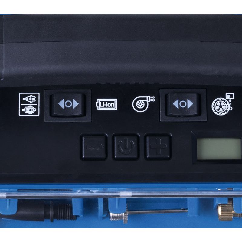 SCHEPPACH AIR FORCE 6-SET S HYBRIDNÍ KOMPRESOR (20 V IXES AKU, 12 V, 230 V) + 2AH BATERIE + NABÍJEČKA 2,4 A - AKU KOMPRESORY - AKU NÁŘADÍ