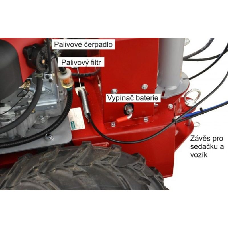 POHONNÁ JEDNOTKA PANTER FD3-500 S MULČOVAČEM M70 - PARTNER - SESTAVY - ZAHRADA