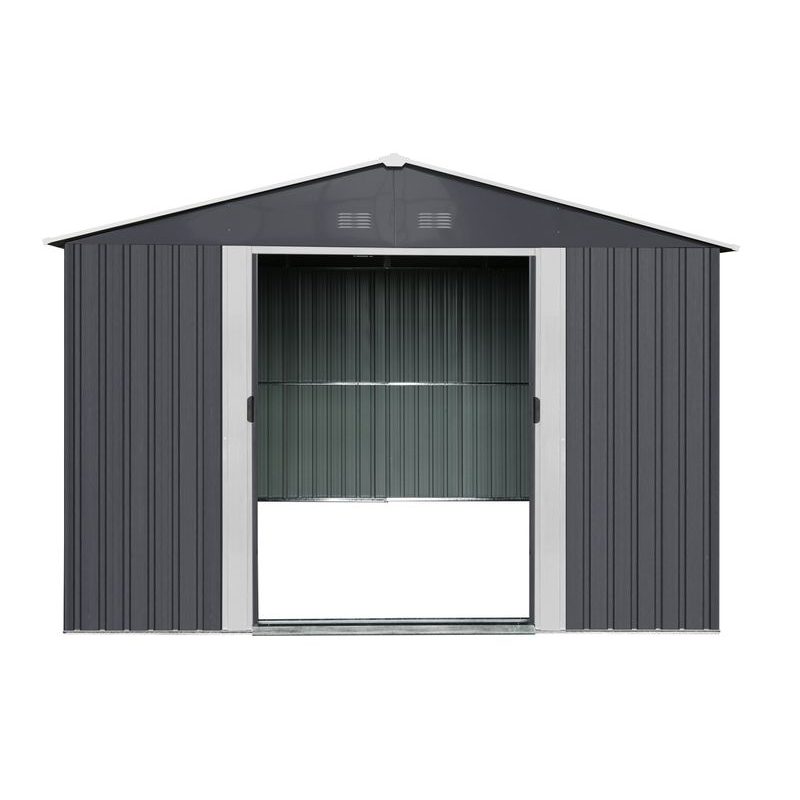 RIWALL PRO RMSA 8X10 ANTHRACITE ZAHRADNÍ DOMEK KOVOVÝ 3 X 2,4 M SE SEDLOVOU STŘECHOU ANTRACIT - ZAHRADNÍ DOMKY - DŮM A DOMÁCNOST, ELEKTRO..