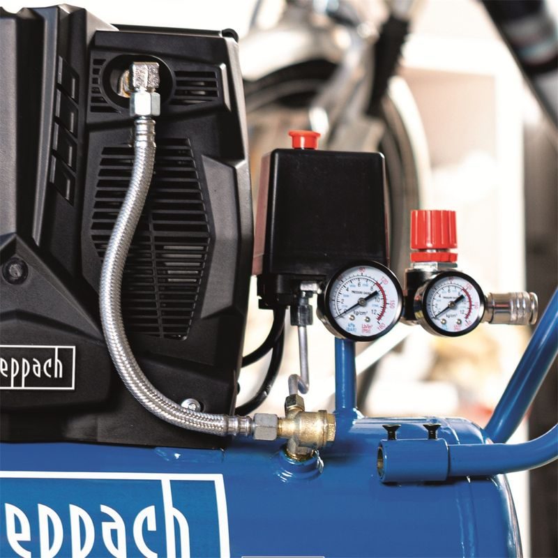 SCHEPPACH HC 25 SI TICHÝ BEZOLEJOVÝ DVOUVÁLCOVÝ KOMPRESOR 24 L - BEZOLEJOVÉ KOMPRESORY - PNEU NÁŘADÍ