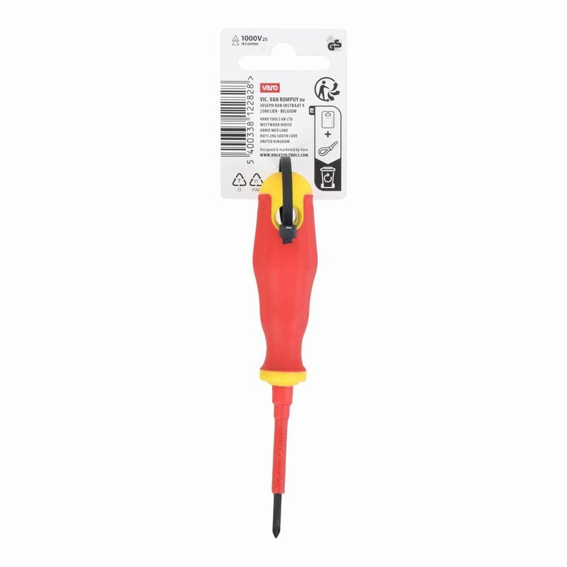 KREATOR KRTH21001 ŠROUBOVÁK VDE PZ0 60MM - ŠROUBOVÁKY ELEKTRIKÁŘSKÉ - RUČNÍ NÁŘADÍ