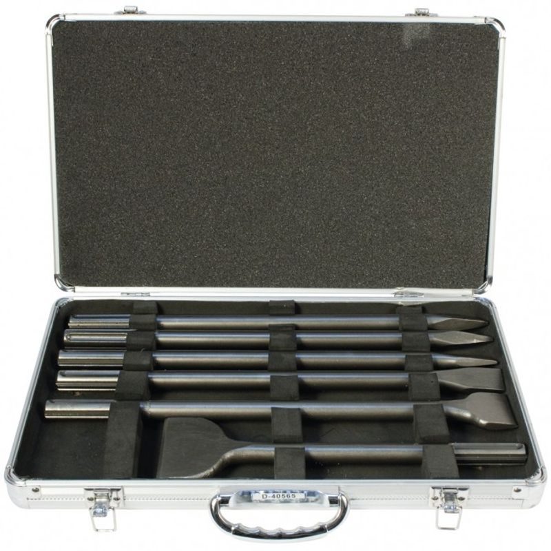 MAKITA D-40565 - SADA SEKÁČŮ SDS-MAX 5 KS V HLINÍKOVÉM KUFRU - SADY SEKÁČŮ A ŠPIC - PŘÍSLUŠENSTVÍ