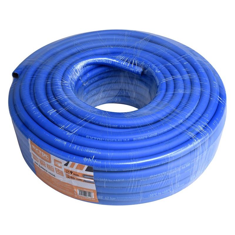 EXTOL PREMIUM HADICE VZDUCHOVÁ, GUMA, 3/8" (9/15MM), 50M, 8865145 - TLAKOVÉ HADICE - PNEU NÁŘADÍ