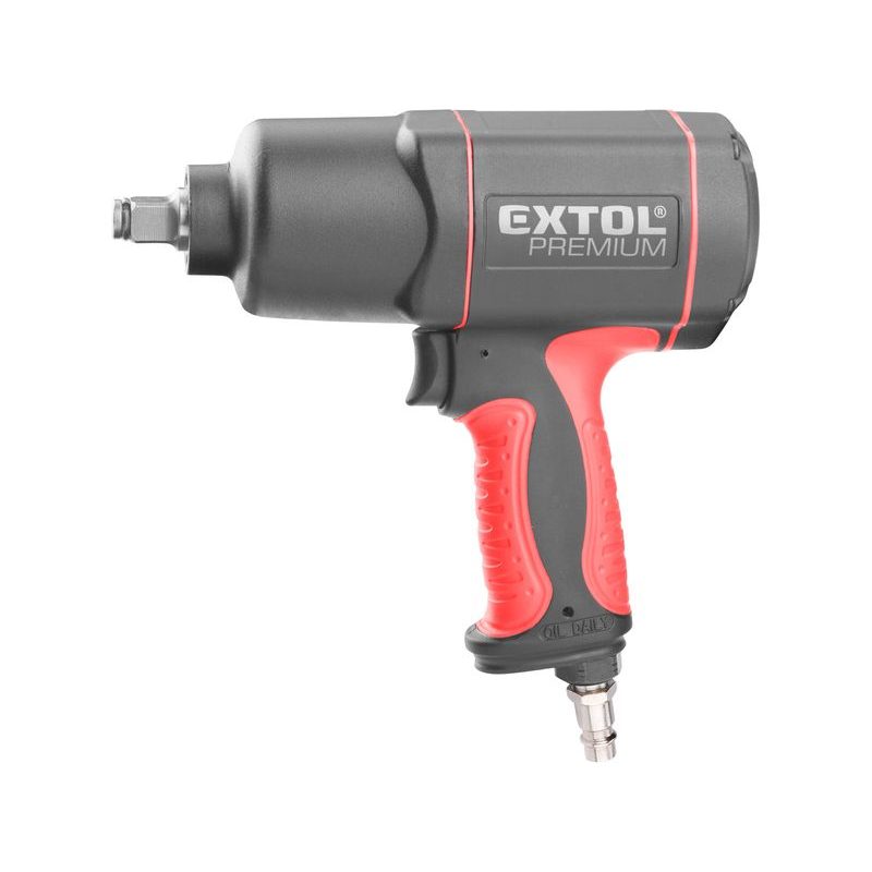 EXTOL PREMIUM UTAHOVÁK RÁZOVÝ, 1/2", KOMPOZIT, PNEU, 800NM, 8865016 - PNEU RÁZOVÝ UTAHOVÁK - PNEU NÁŘADÍ