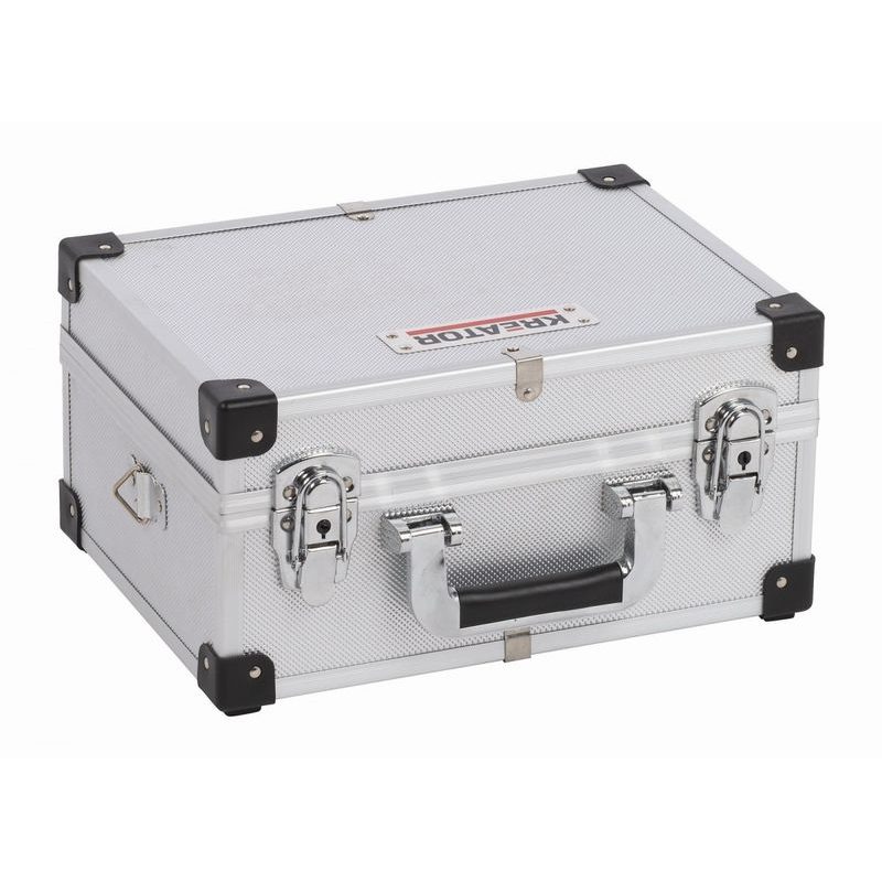 KREATOR KRT640106S HLINÍKOVÝ KUFR 320X230X160MM STŘÍBRNÝ - KUFRY, TAŠKY, ORGANIZÉRY NA NÁŘADÍ - PŘÍSLUŠENSTVÍ