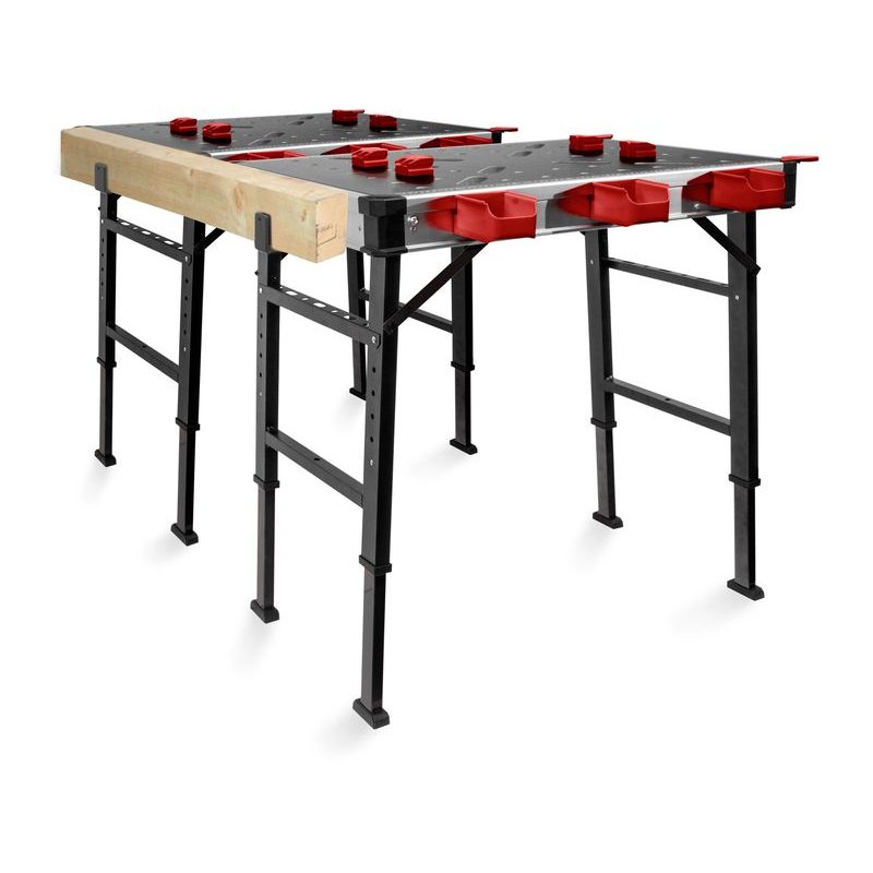 FORTUM STŮL PRACOVNÍ SKLÁDACÍ, 85X60CM, VÝŠKA 73,5-88,5CM, 4759990 - PRACOVNÍ STOLY - DÍLNA A GARÁŽ