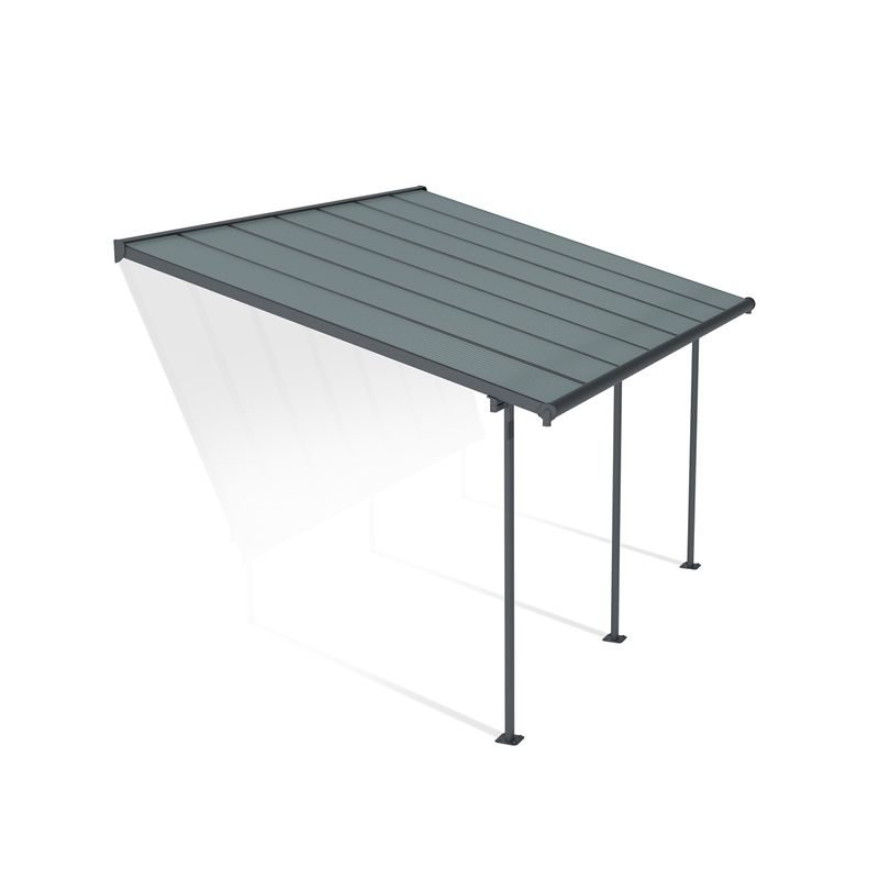 PALRAM - CANOPIA CAPRI 4200 ANTRACIT 3 X 4,25 HLINÍKOVÁ (MONTOVANÁ) PERGOLA - PERGOLY - DŮM A DOMÁCNOST, ELEKTRO..