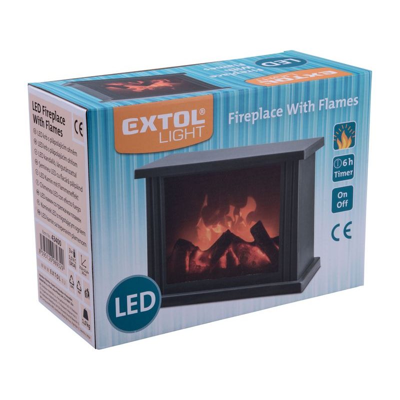 EXTOL LIGHT KRB S PLÁPOLAJÍCÍM OHNĚM LED, 43400 - KAMNA, KRBY, KRBOVÁ KAMNA - DŮM A DOMÁCNOST, ELEKTRO..