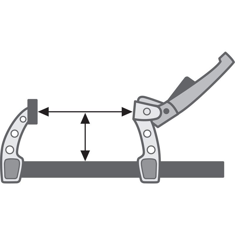 FORTUM SVĚRKA F RÁČNOVÁ-RYCHLOUPÍNACÍ, 200X80MM, 4755002 - PRUŽINOVÉ SVĚRKY - RUČNÍ NÁŘADÍ