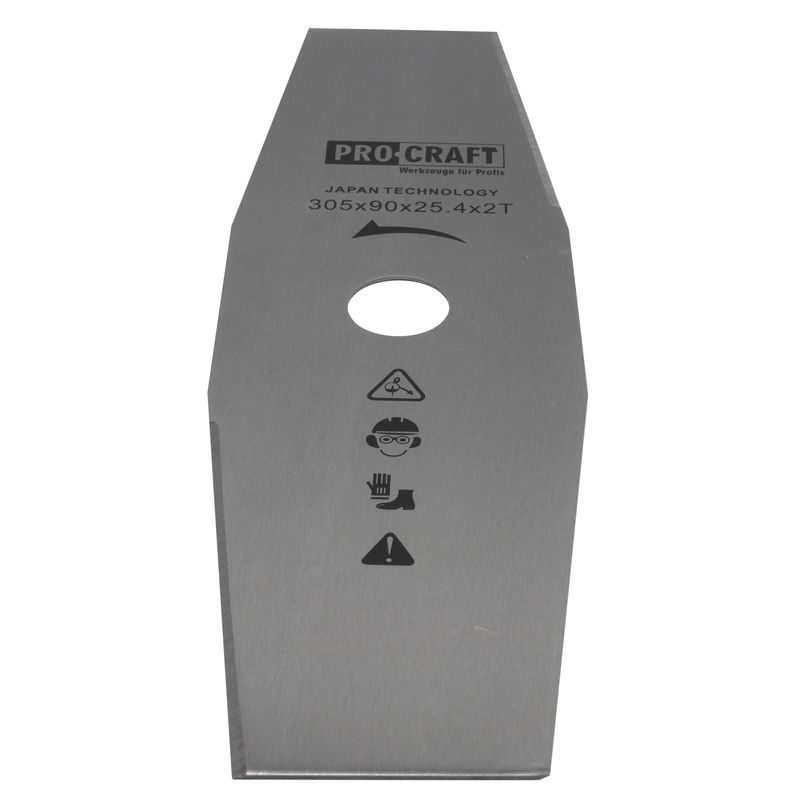 NŮŽ KŘOVINOŘEZU (305*90*25.4) 2T (NEREZ) PROCRAFT | H-2T/H PROCRAFT - ŽACÍ LISTY - NOŽE - ZAHRADA