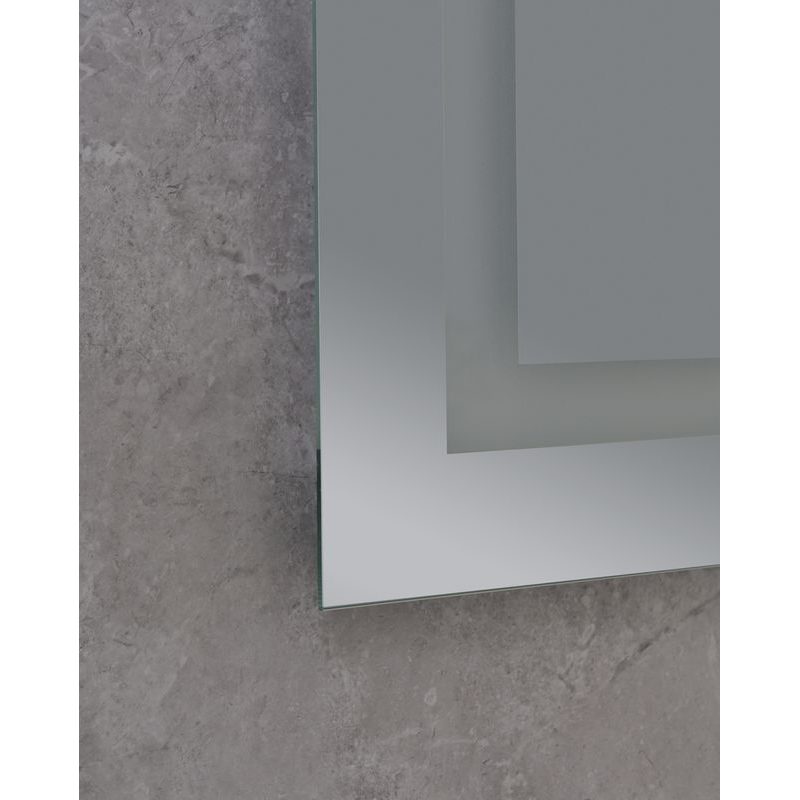 KOUPELNOVÉ ZRCADLO S LED OSVĚTLENÍM, PROTIZAMLŽOVACÍ FUNKCÍ A REGULACÍ JASU, MR07-50×80 HARD | MR07-50×80 HARD PROCRAFT - ZRCADLA - SANITA