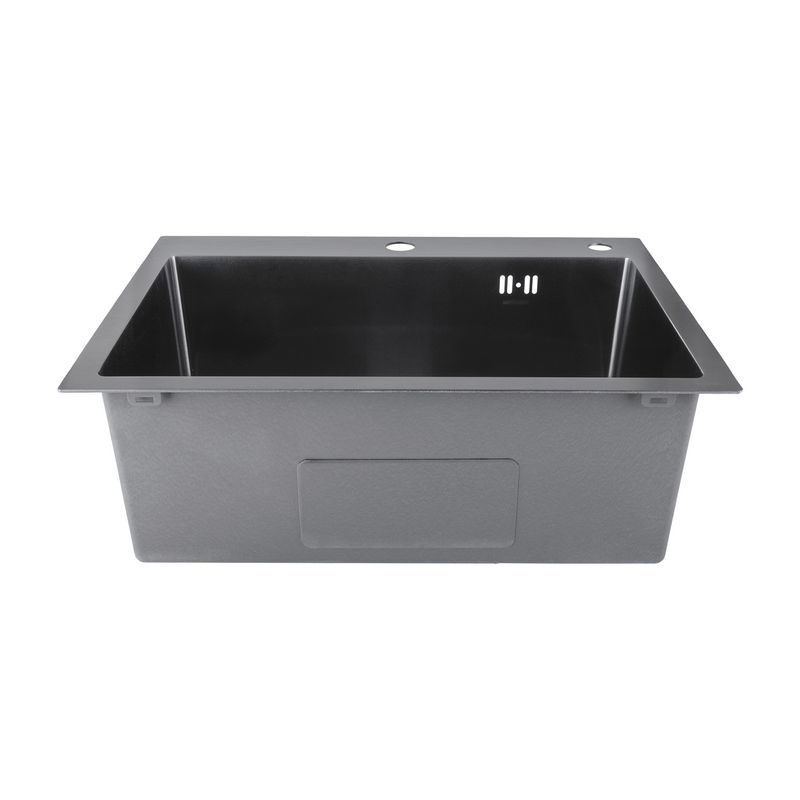 NEREZOVÝ DŘEZ MIXXUS MH5843 DECOR GRAPHITE SE SIFONEM, GRAFITOVÝ | MH5843 DECOR GRAPHITE MIXXUS - DŘEZY - SANITA