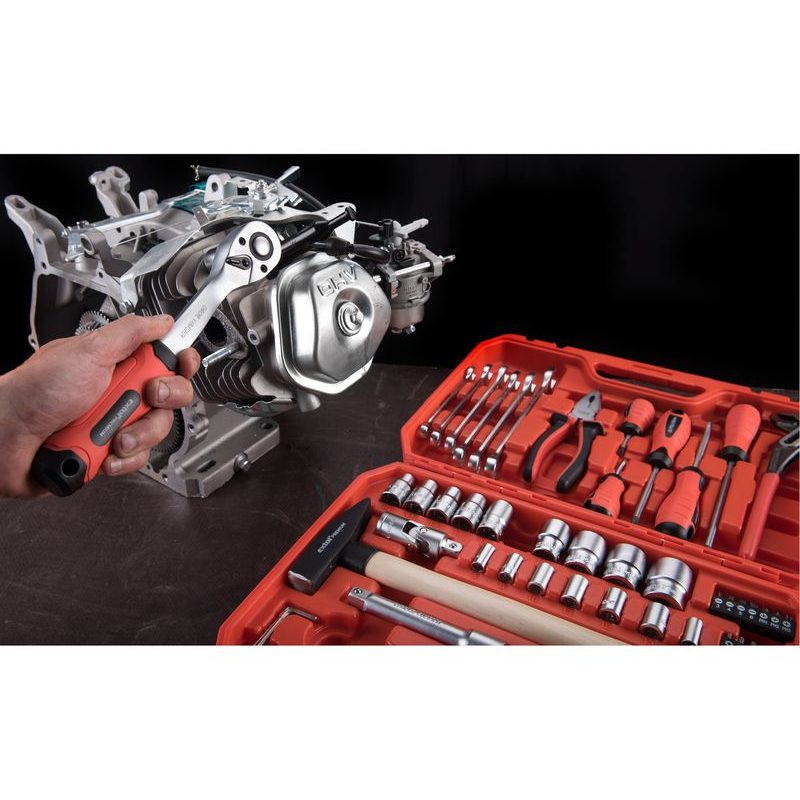 EXTOL PREMIUM 121056N1 SADA NÁŘADÍ 55KS, 1/4", 1/2", CRV, 8818420 - SADY NÁŘADÍ - RUČNÍ NÁŘADÍ