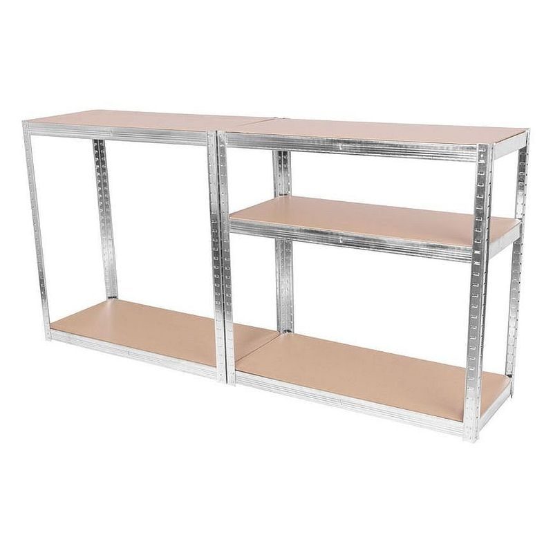REGÁL KOVOVÝ 1800X900X400MM, MAX. 175KG NA POLICI, RACKS RAT40 MS - REGÁLY - DÍLNA A GARÁŽ