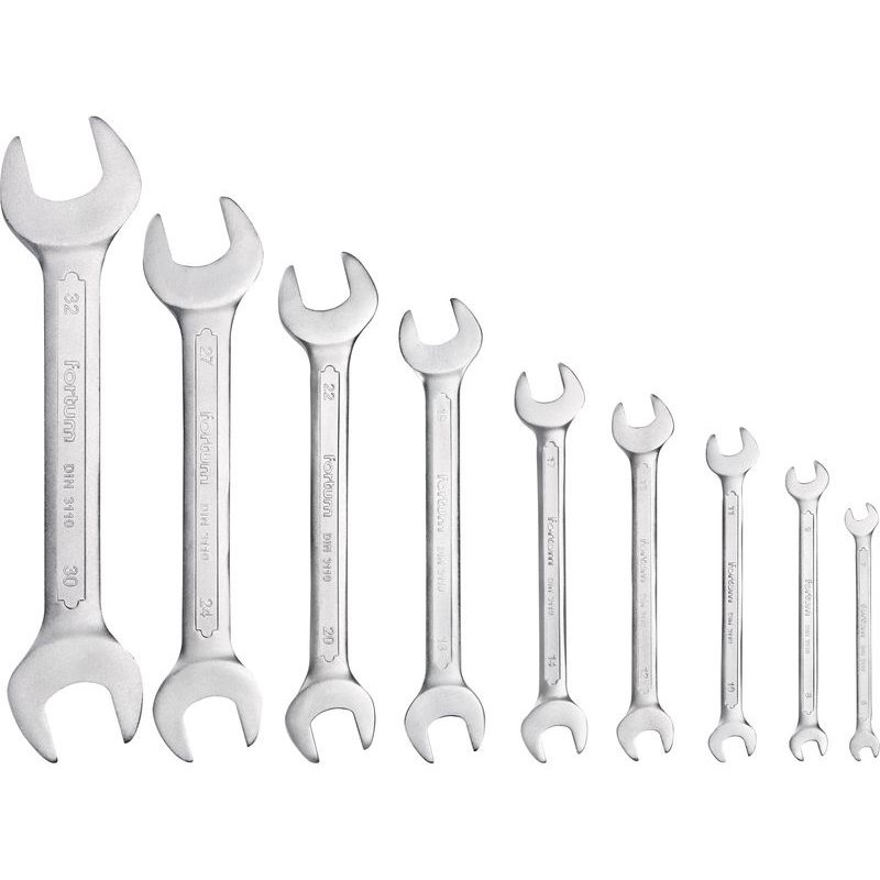 FORTUM KLÍČE PLOCHÉ, SADA 9KS, 6-32MM, 4730101 - OBOUSTRANNÉ KLÍČE - RUČNÍ NÁŘADÍ
