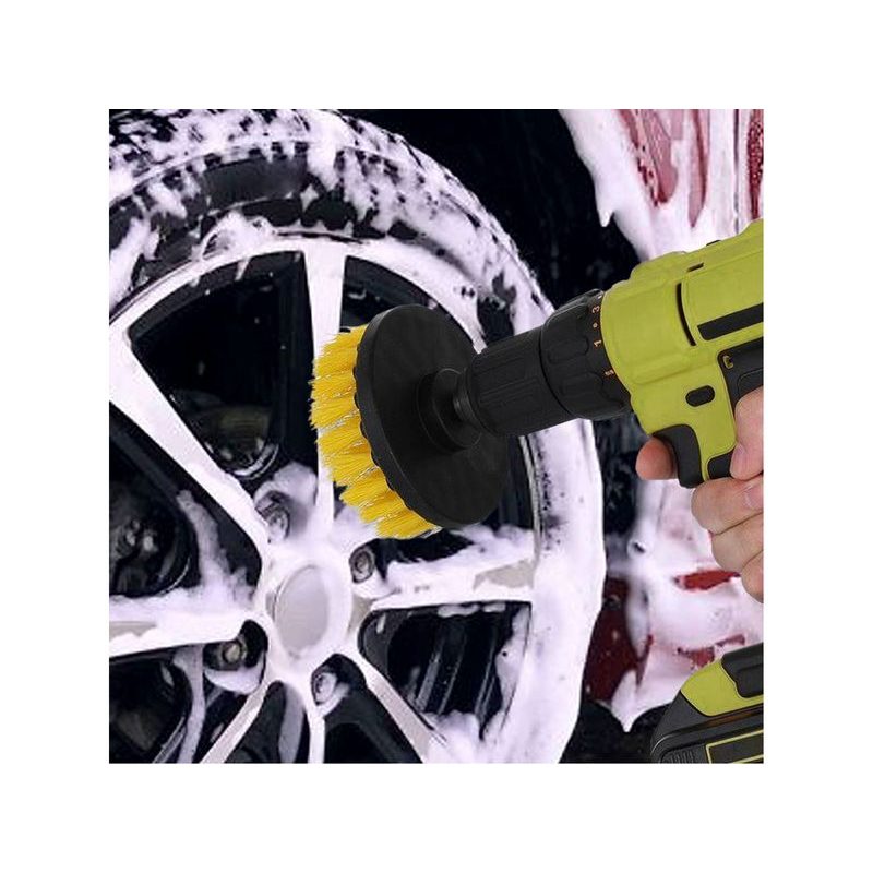 EXTOL CRAFT SADA ČISTÍCÍCH KARTÁČŮ NA VRTAČKU 4KS, STOPKA 1/4"X25MM, 904000 - KARTÁČE NA VRTAČKU - PŘÍSLUŠENSTVÍ