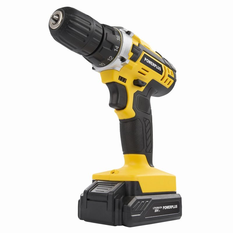 POWERPLUS POWX00422 AKU ŠROUBOVÁK / VRTAČKA 20V LI-ION 2BAT - AKU ŠROUBOVÁK 18V - 20V - AKU NÁŘADÍ