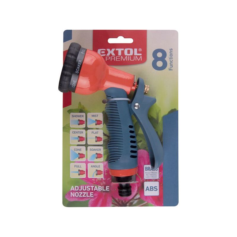 EXTOL PREMIUM POSTŘIKOVAČ ZAHRADNÍ KOVOVÝ, 8FUNKČNÍ, 8876452 - POSTŘIKOVACÍ HLAVICE - ZAHRADA