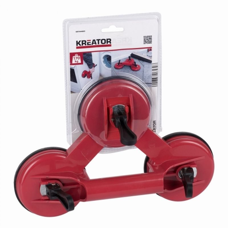 KREATOR KRT564003 PŘÍSAVKA NA SKLO A OBKLADY TŘÍBODOVÁ - PŘÍSAVKY NA SKLO - DÍLNA A GARÁŽ