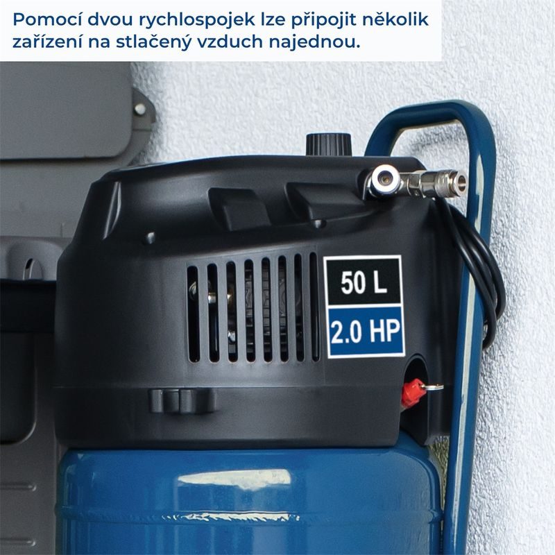 SCHEPPACH HC 51 V BEZOLEJOVÝ VERTIKÁLNÍ KOMPRESOR 50 L - BEZOLEJOVÉ KOMPRESORY - PNEU NÁŘADÍ