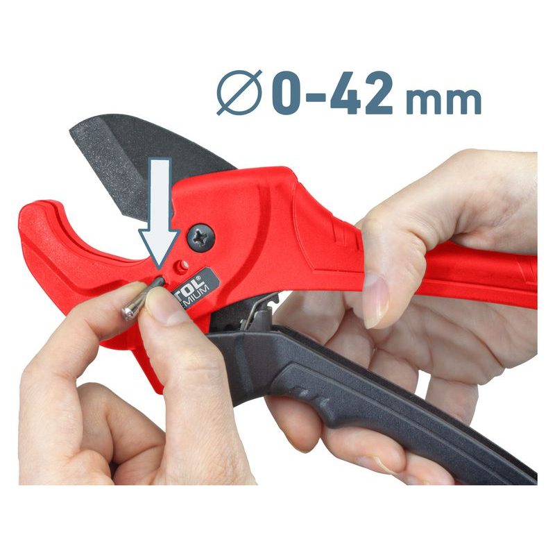 EXTOL PREMIUM NŮŽKY NA PLASTOVÉ TRUBKY, O 0-42MM, TROJÚHEL. BŘIT, 8848004 - NŮŽKY NA PLASTOVÉ TRUBKY (PPR) - RUČNÍ NÁŘADÍ