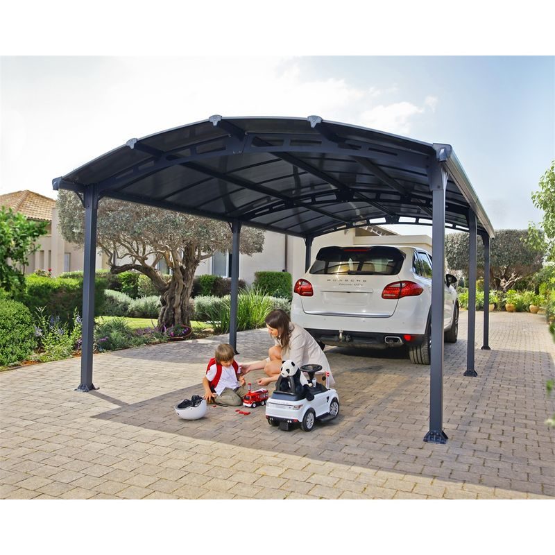 PALRAM - CANOPIA ARCADIA 6400 HLINÍKOVÝ (MONTOVANÝ) PŘÍSTŘEŠEK S OBLOUKOVOU STŘECHOU - PŘÍSTŘEŠKY VCHODOVÉ, PRO AUTA - DŮM A DOMÁCNOST, ELEKTRO..