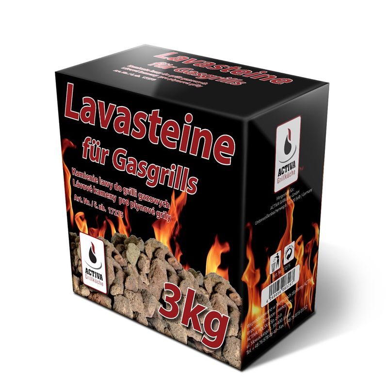 LÁVOVÉ KAMENY ACTIVA 3 KG - PŘÍSLUŠENSTVÍ PRO GRILY - ZAHRADA