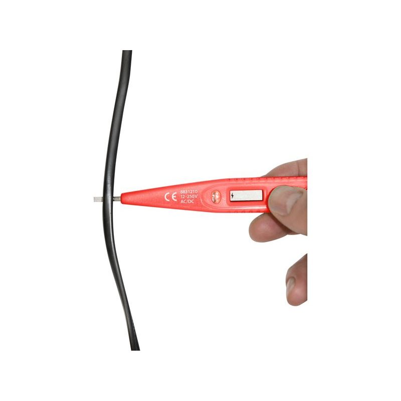 EXTOL PREMIUM ZKOUŠEČKA NAPĚTÍ DIGITÁLNÍ S DISPLEJEM 12-220V, DÉLKA 146MM, PRO AC/DC (STŘÍDAVÝ/STEJNOSMĚRNÝ PROUD), 8831210 - ZKOUŠEČKY NAPĚTÍ, MULTIMETRY - MĚŘÍCÍ TECHNIKA