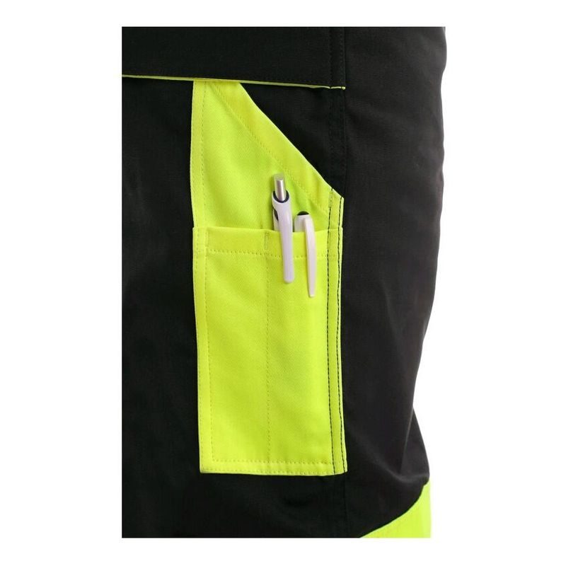 KALHOTY S LACLEM SIRIUS BRIGHTON, ČERNO-ŽLUTÁ, VEL.58 - PRACOVNÍ KALHOTY - PŘÍSLUŠENSTVÍ