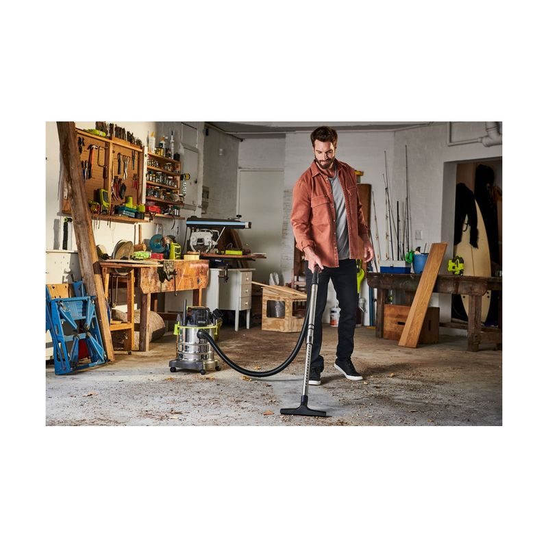 RYOBI R18WDV-0 AKU 18V VYSAVAČ NA MOKRÉ A SUCHÉ VYSÁVÁNÍ ONE+ (BEZ BATERIE A NABÍJEČKY) - ZNAČKA RYOBI - ELEKTRICKÉ NÁŘADÍ