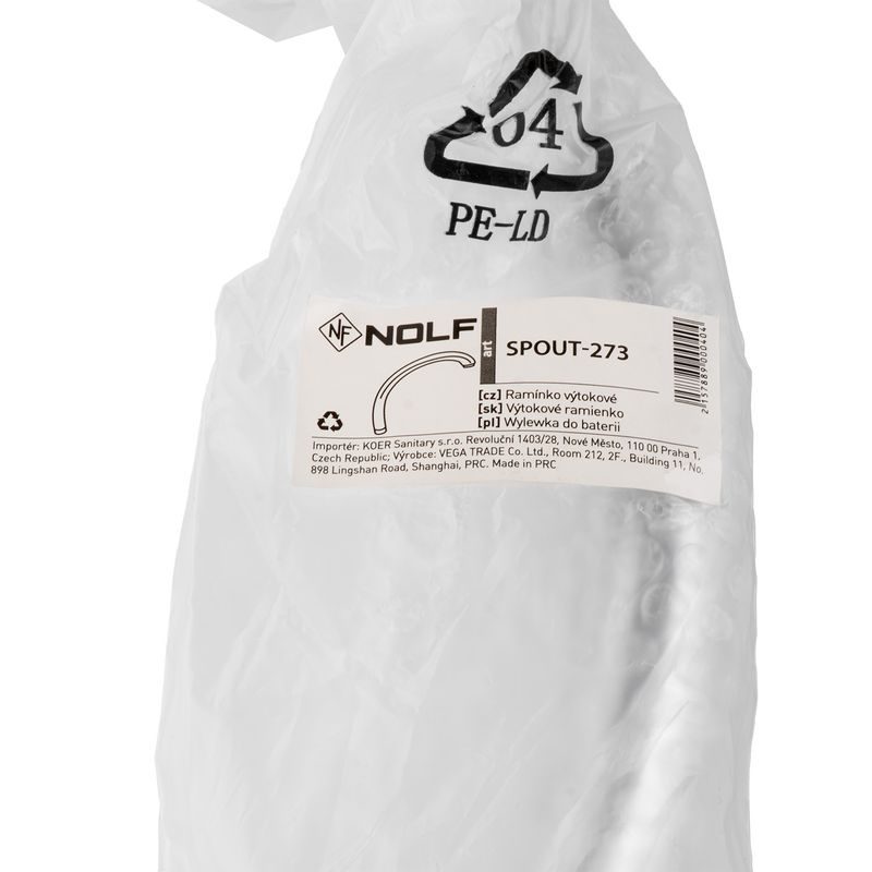 RAMÍNKO VÝTOKOVÉ NOLF, SPOUT-273 (NF3014) | SPOUT-273 NOLF - RAMÍNKA PRO BATERIE - SANITA