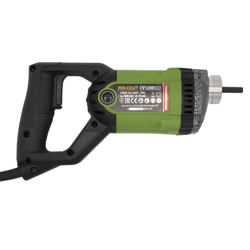 ZHUTŇOVAČ BETONU PROCRAFT СV1200 | CV1200 PROCRAFT - HADICE 1,5M - PONORNÉ VIBRÁTORY - STAVEBNÍ TECHNIKA