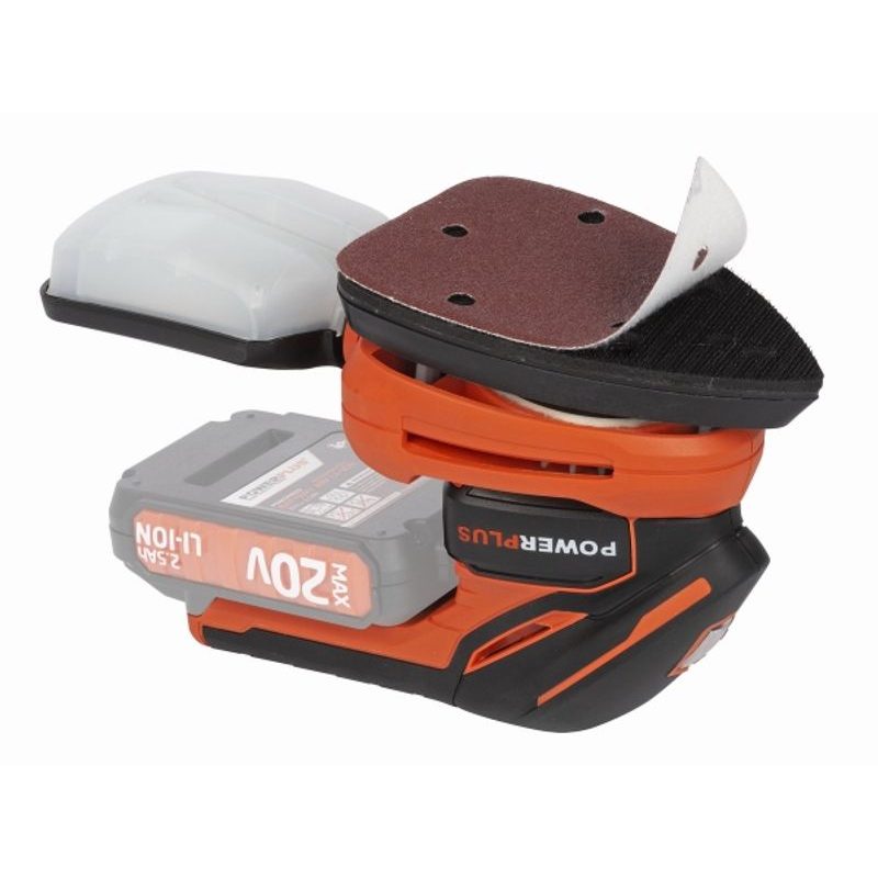 POWERPLUS POWDP5020 AKU VIBRAČNÍ DELTA BRUSKA 20V (BEZ AKU) - AKU BRUSKY - AKU NÁŘADÍ