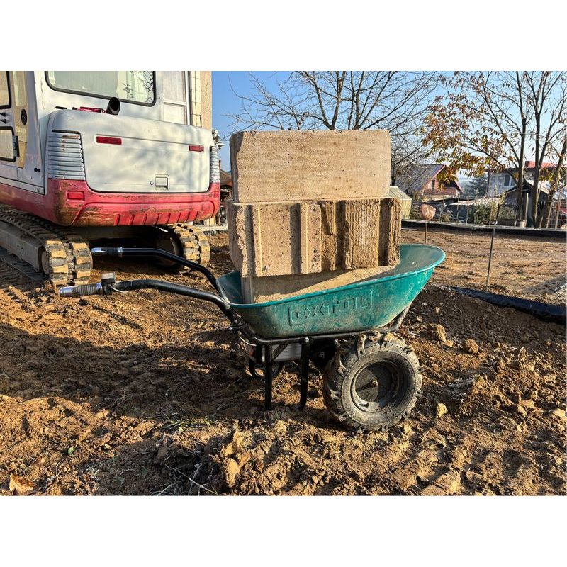 EXTOL INDUSTRIAL KOLEČKO DVOUKOLÁK S PŘEVODOVKOU AKU, 260KG, 100L, 40V LI-ION, 6AH, 8791590 - AKU KOLEČKA, MOTÚČKA - STAVEBNÍ TECHNIKA