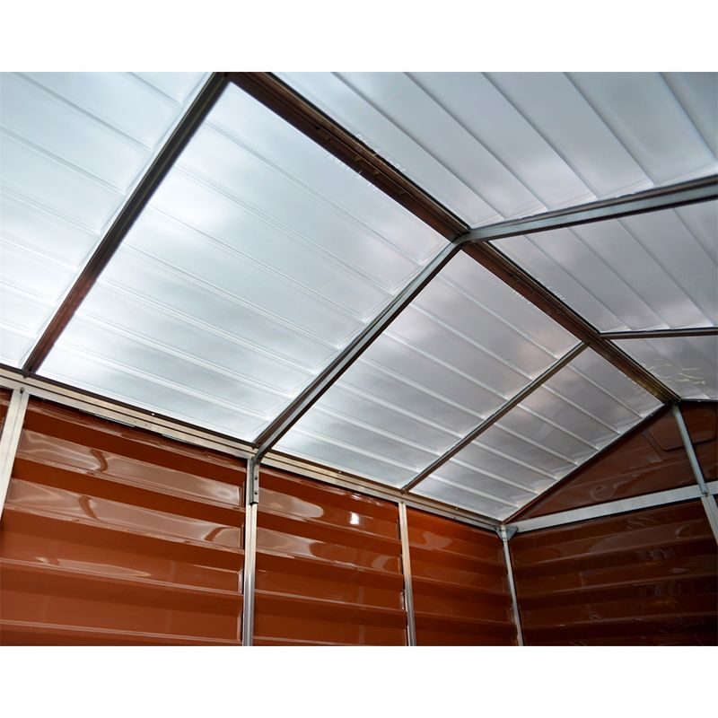 PALRAM - CANOPIA SKYLIGHT 6X5 HNĚDÝ ZAHRADNÍ DOMEK - ZAHRADNÍ DOMKY - DŮM A DOMÁCNOST, ELEKTRO..