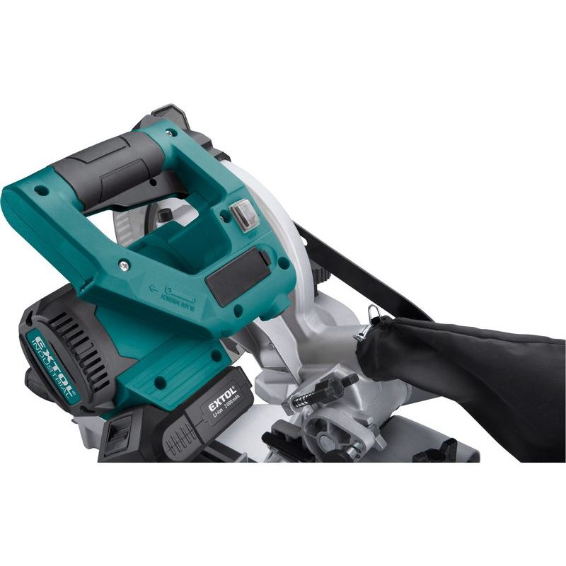 EXTOL INDUSTRIAL PILA POKOSOVÁ 185MM AKU S LASEREM SHARE20V, BRUSHLESS, 20V LI-ION, 2AH, 8791826 - AKU POKOSOVÉ PILY (KAPOVACÍ) - AKU NÁŘADÍ