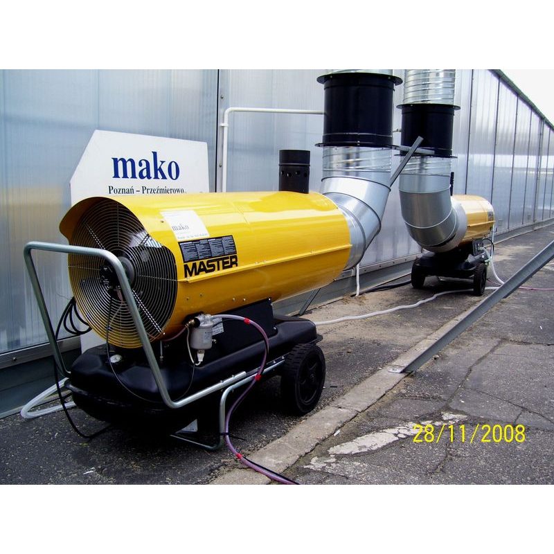 MASTER BV 290 E - MOBILNÍ NAFTOVÉ TOPIDLO S NEPŘÍMÝM SPALOVÁNÍM - TOPIDLA S NEPŘÍMÝM SPALOVÁNÍM - TOPIDLA, VYSOUŠEČE, ODVLHČOVAČE