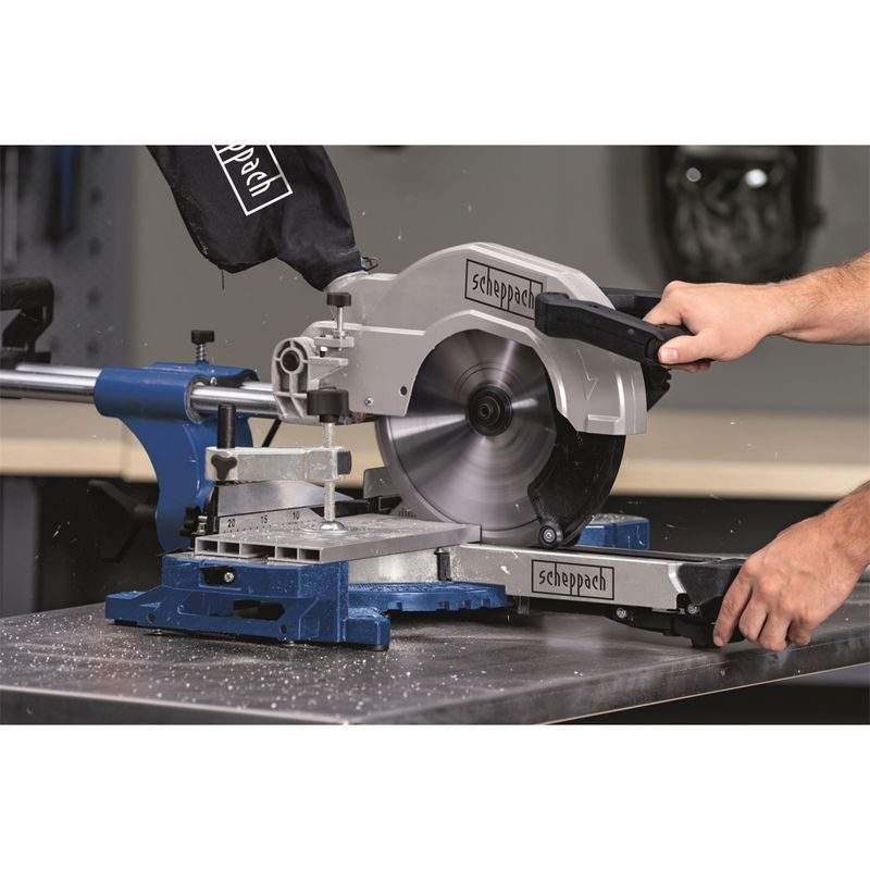 SCHEPPACH HM 110 MP DVOURYCHLOSTNÍ MULTIFUNKČNÍ POKOSOVÁ PILA S POTAHEM A LASEREM - POKOSOVÉ PILY - ELEKTRICKÉ NÁŘADÍ