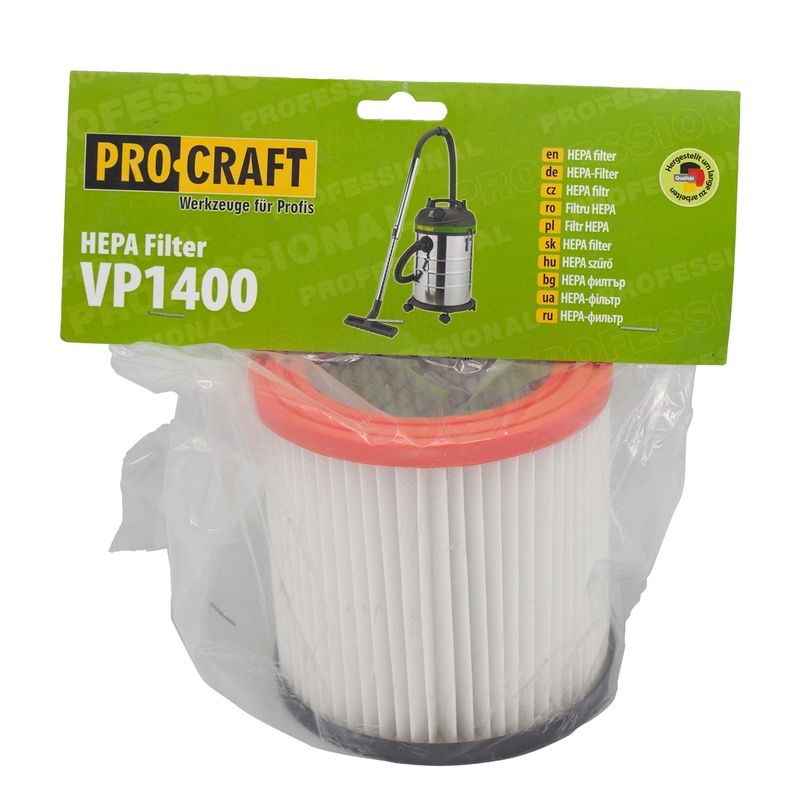 FILTER HEPA PRO PRŮMYSLOVÝ VYSAVAČ PROCRAFT VP1400 | FHVP1400 PROCRAFT - PŘÍSLUŠENSTVÍ PROCRAFT - NÁHRADNÍ DÍLY