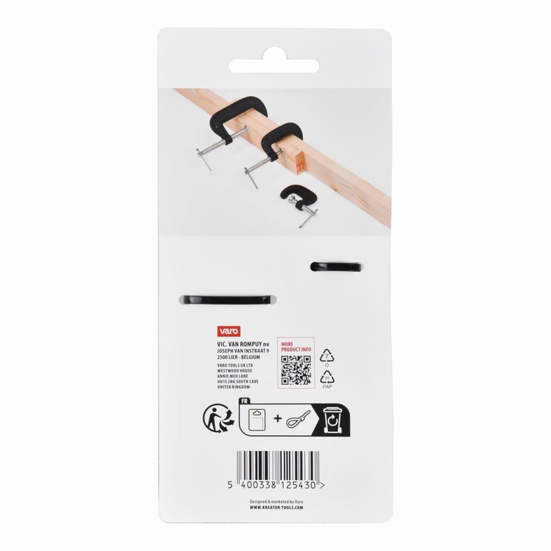 KREATOR KRTH40503 UNIVERZÁLNÍ SVĚRKA TYP C 60, 90, 120MM (SADA 3KS) - OSTATNÍ SVĚRKY - RUČNÍ NÁŘADÍ