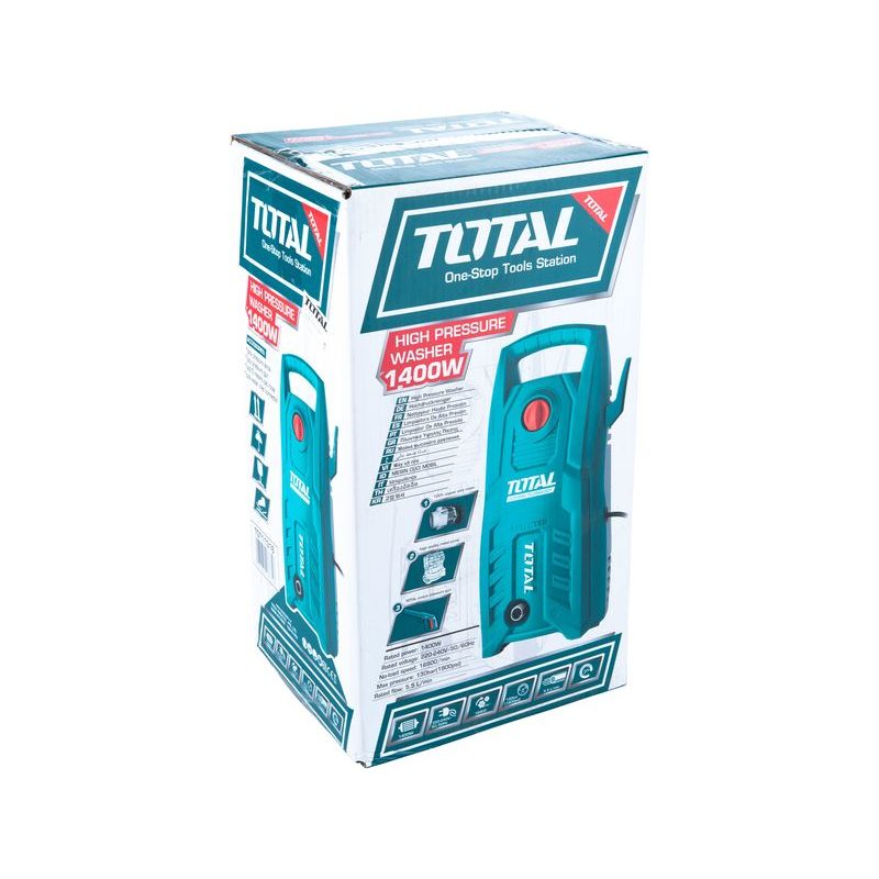 TOTAL ČISTIČ VYSOKOTLAKÝ, 1400W, TGT11316 - TLAKOVÉ MYČKY ELEKTRICKÉ - ZAHRADA